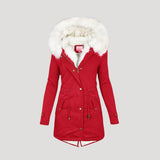 Mhean | Women’s Faux Fur Hooded Winter Parka