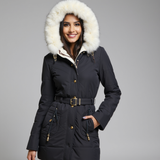 Mhean | Women’s Faux Fur Hooded Winter Parka