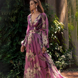 Rhena | Women’s Floral Chiffon Midi Dress