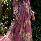 Rhena | Women’s Floral Chiffon Midi Dress
