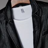 Caleb | Men’s Premium Leather Blazer Jacket