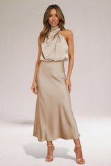 Rubia | Women’s Halter Evening Gown