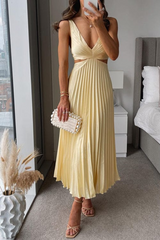 Sanne | Women’s Pleated Midi Dress