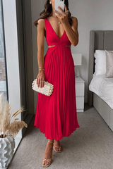 Sanne | Women’s Pleated Midi Dress