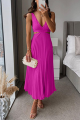 Sanne | Women’s Pleated Midi Dress
