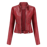 Selene | Women’s PU Zip-Front Jacket