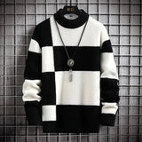 Sidelo | Men’s Patchwork Crewneck Sweater