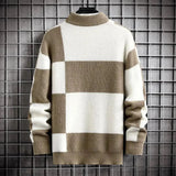 Sidelo | Men’s Patchwork Crewneck Sweater