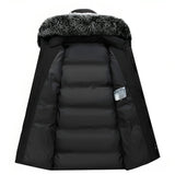 Auriella | Women’s Hooded Winter Coat with Faux Fur Trim