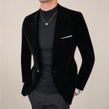 Velaro | Men’s Slim-Fit Velvet Blazer