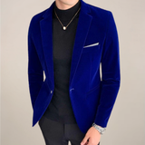 Velaro | Men’s Slim-Fit Velvet Blazer