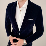 Velaro | Men’s Slim-Fit Velvet Blazer