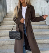 Vivienne | Women’s Double-Breasted Long Coat