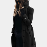 Arlisse | Women’s Double-Breasted Tailored Long Coat