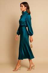 Hains | Women’s High-Neck Midi Dress