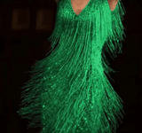 Zafrina | Robe mini à franges en sequins pour femmes