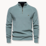 Zaine | Men’s Ribbed Half-Zip Stand-Collar Jumper