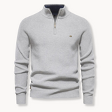 Zaine | Men’s Ribbed Half-Zip Stand-Collar Jumper