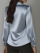 Serene | Women’s Satin Draped Blouse