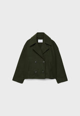 Ameline | Women’s Double-Breasted Cropped Jacket