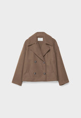 Ameline | Women’s Double-Breasted Cropped Jacket
