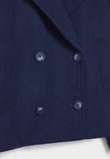 Ameline | Women’s Double-Breasted Cropped Jacket